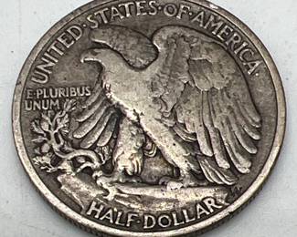 Walking Liberty half dollar silver coin