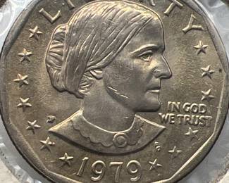 Susan B Anthony dollar coin 1979-P
