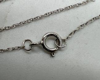 10K white gold jewelry