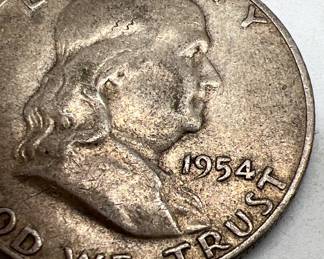 Franklin half dollar silver coin
