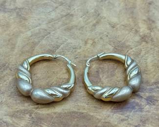 14K gold earrings