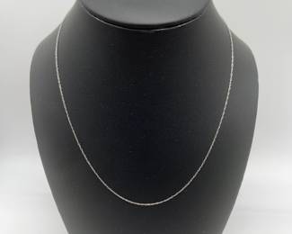 10K white gold necklace