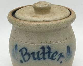 Butter stoneware crock