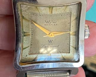Rare Vintage Wyler Incaflex Dynawind Watch
