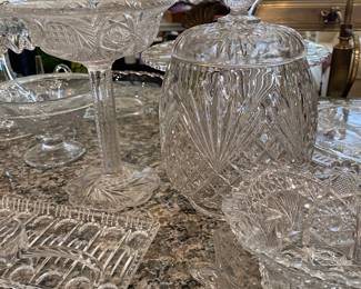 Glass serving pieces