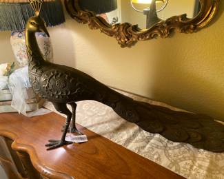Metal peacock