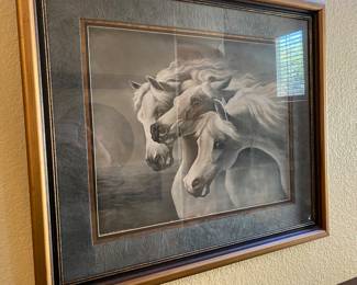 “Pharaoh’s Horses”
By artist L.M. Johnson 
1903 lithograph
Perfectly framed!!