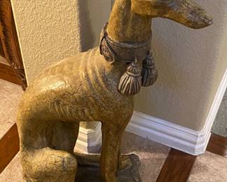 Large greyhound statue
- I believe this piece is vintage
