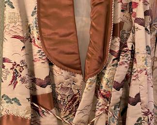 Vintage Asian style smoking jacket
