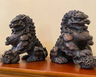 Resin Asian Foo Lions