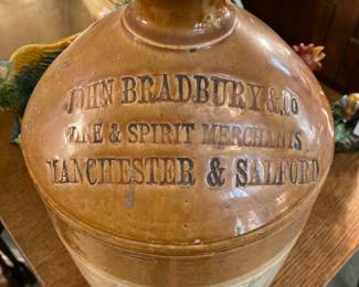 
ANTIQUE John Bradbury and Company - wine and spirit merchants - Manchester and Salford jug
