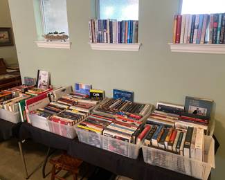 More books: 
biographies 
cookbooks 
art books