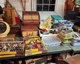 Assortment of vacuum tubes