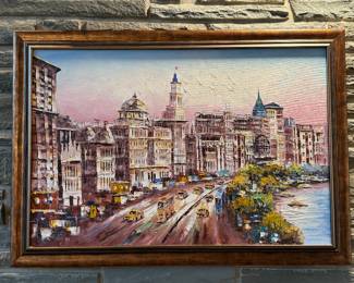 Living Room 
Painting of city in China