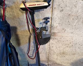 Basement 
Small boat motor-Minn Kota