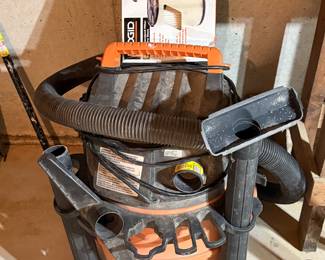 Basement 
Rigid shop vac 