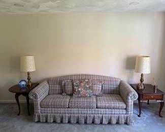 Family Room 
Plaid sofa sleeper