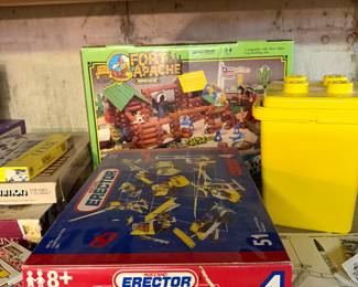 Basement 
Erector sets 