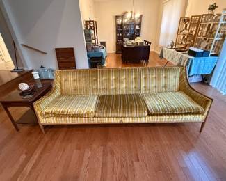 Living Room 
Vtg striped sofa