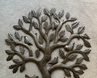 Family Room 
Metal tree with birds