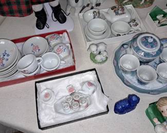 Vintage children's items. Tea sets
