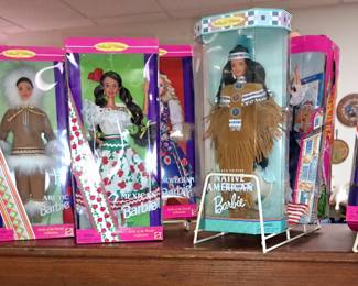 Antique, vintage and modern dolls. Barbies