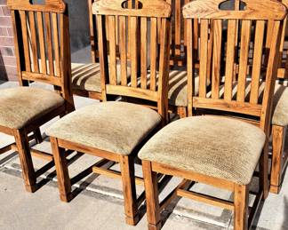 6 pcs. oak chairs