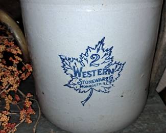 "2 Gal. Western Stoneware Co. Monmouth, Ill." crock
