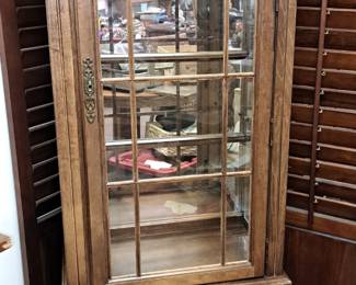 Much furniture. Lighted curio cabinet