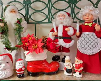 Much Christmas. Vintage Santa and Mrs. Claus 