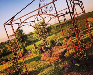 Cast iron gazebo.