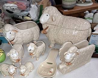Don't be sheepish, vintage Otagiri cookie jar and other related items