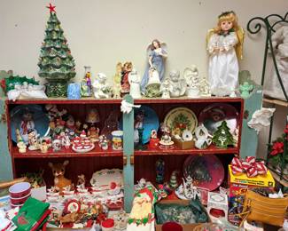 Part 1 of 3 Christmas Sale.  Much vintage and modern Christmas 