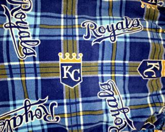Blankets. K. C. Royals throw