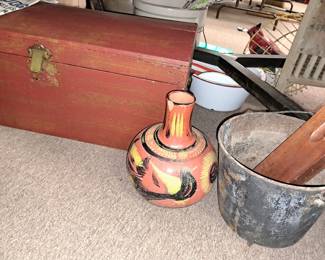 Rustic metals and wood