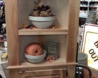 Pine corner cabinet 