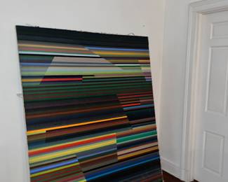 One of many large, modern style paintings
