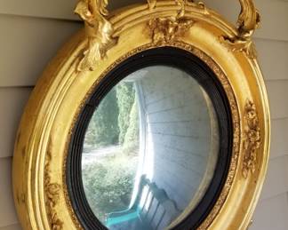 Antique bulls Eye mirror