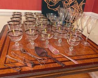 Vintage glassware - Libbey Moonmist