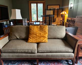 Mission style sofa…matching chair also. Stickley