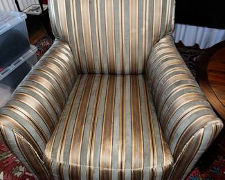 Pair of striped chairs