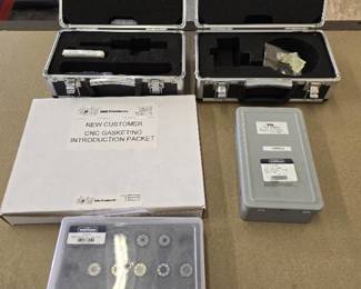Assorted Lot of Tormach Bits, Gaskets, And Cases