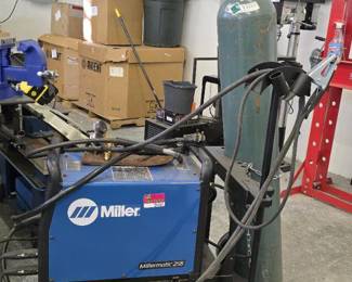 Millermatic 255 Welder Cart And Full Tank