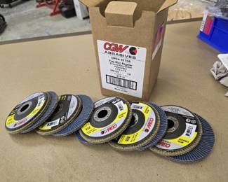 Box of CGW 4-1/2" X 7/8" Grit-110 Zirconia Flap Disc Wheel. Type-27.