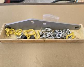 Assorted Lot of Shackles Cargo Lugs, and More