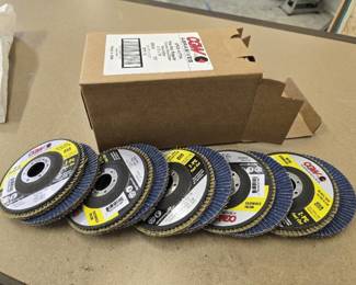 Box of CGW 4-1/2" X 7/8" Grit-60 Zirconia Flap Disc Wheel. Type-27.
