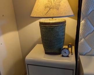 Barrel woven lamps - beautiful!