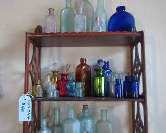 Glass bottle collection 