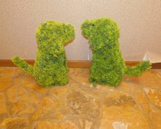 TOPIARY DOGS FIGURES