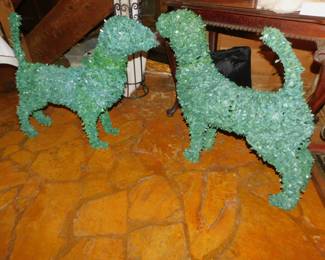 TOPIARY DOG FIGURES